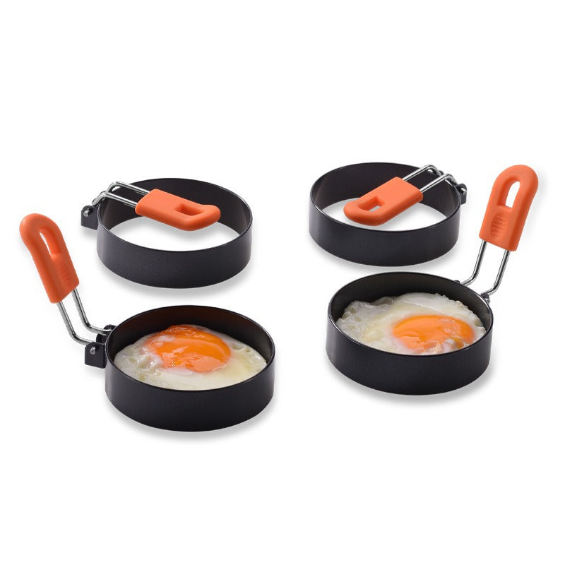 Stainless steel non stick coating circular egg fryer hamburger patty mold
