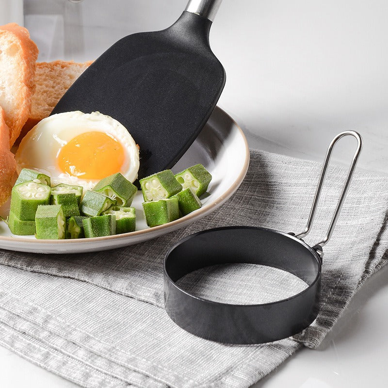 Stainless steel non stick coating circular egg fryer hamburger patty mold