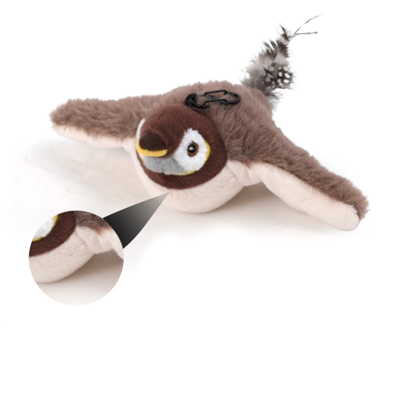 Rechargeable Chirping Flapping Bird (Non-Flying) Interactive Cat Toy