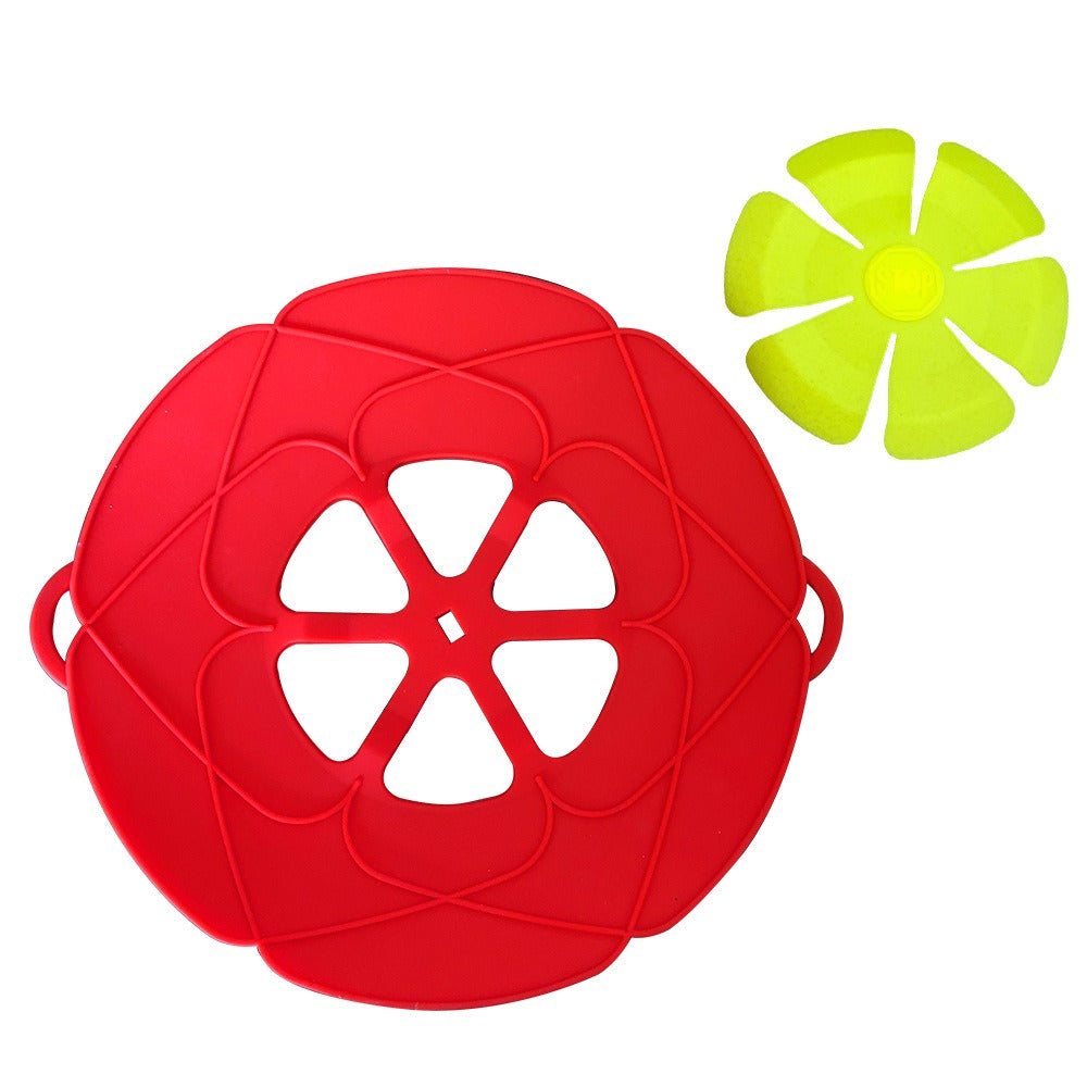 Silicone spill proof lid for household