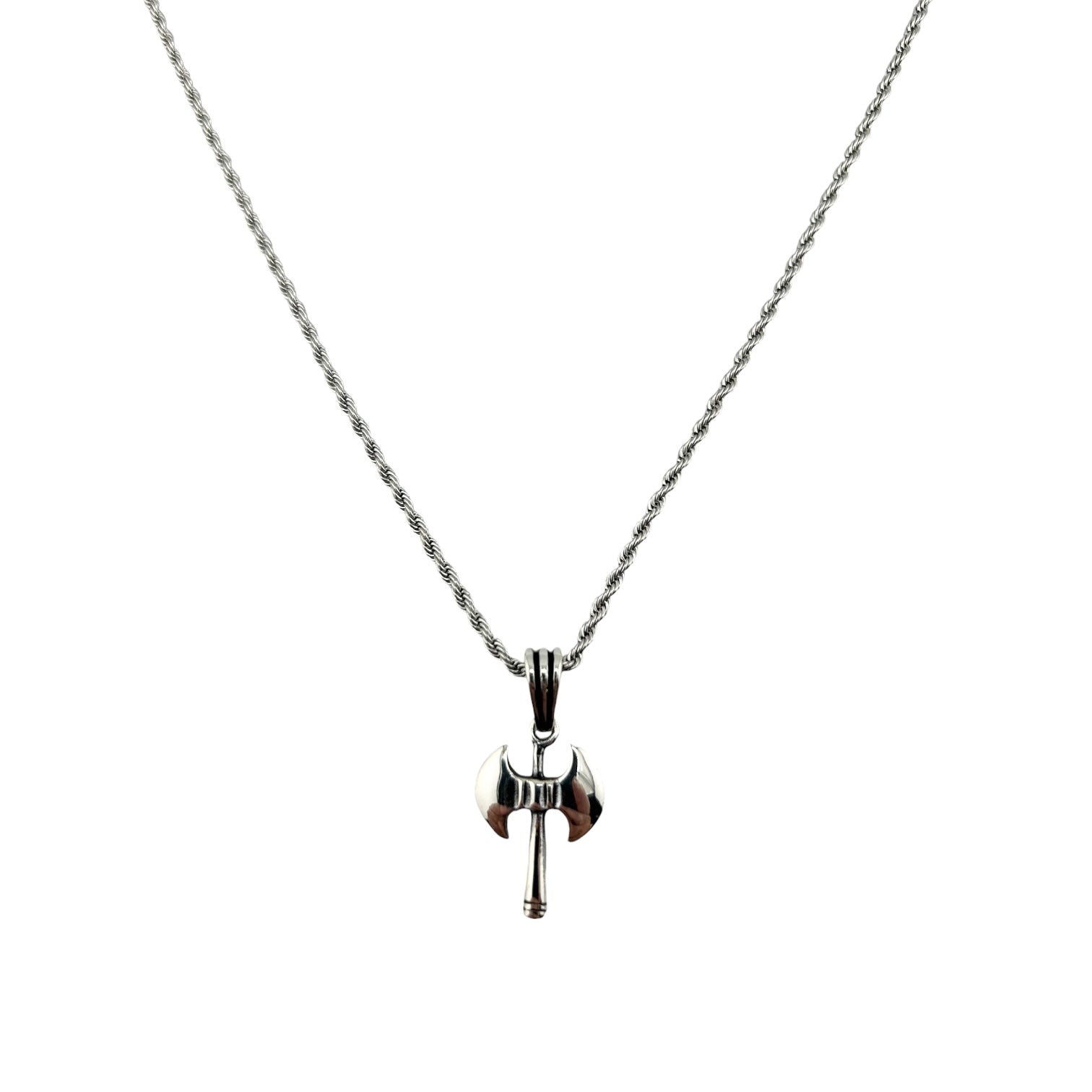 Sterling Silver Ax Mens Pendant