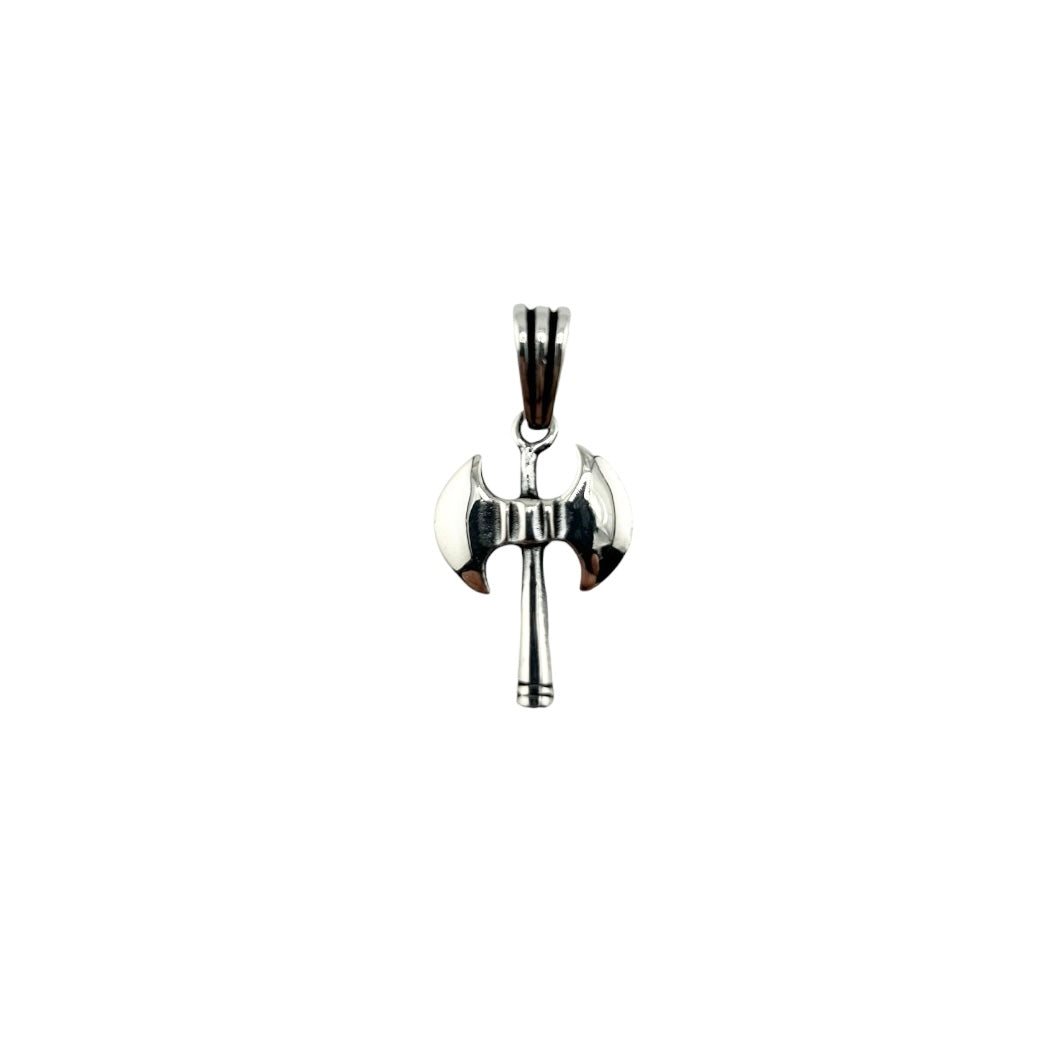 Sterling Silver Ax Mens Pendant