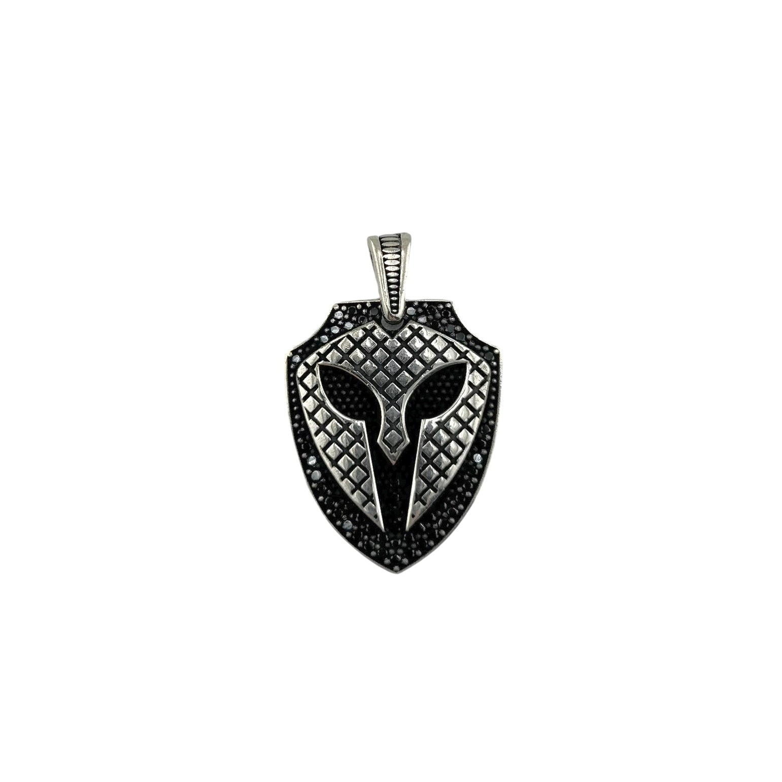Sterling Silver Warrior Mens Pendant
