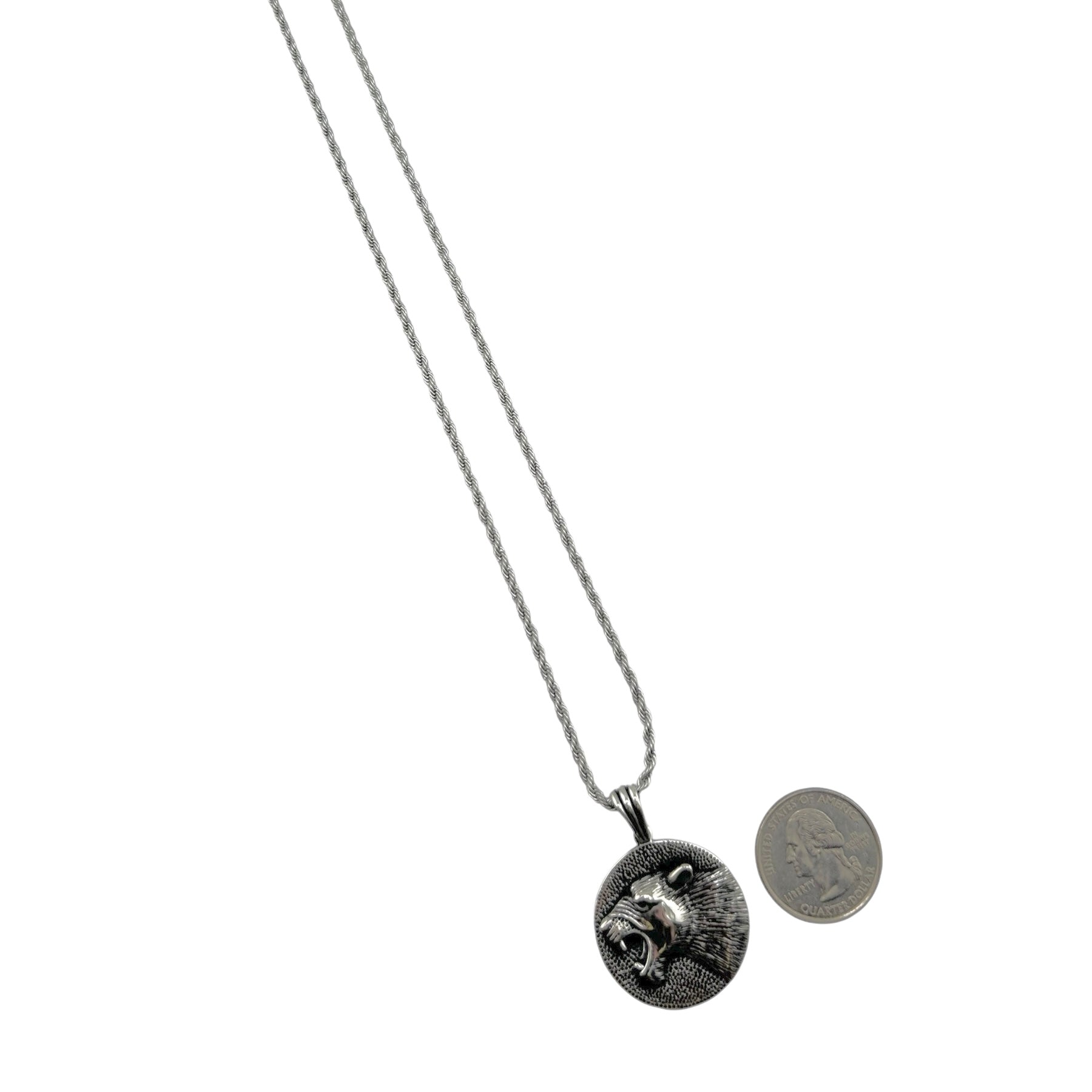Sterling Silver Bobcat Mens Pendant