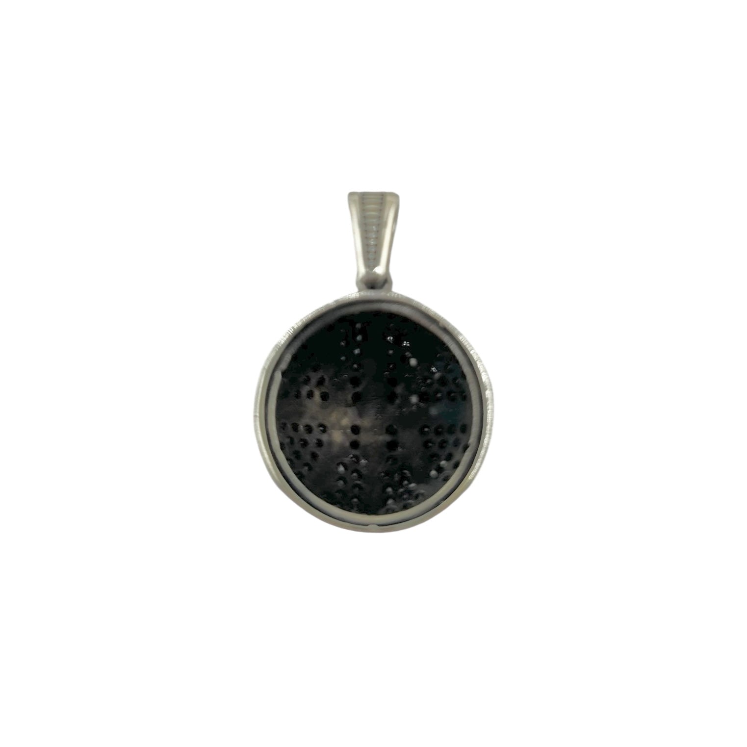 Sterling Silver CZ Basketball Mens Pendant