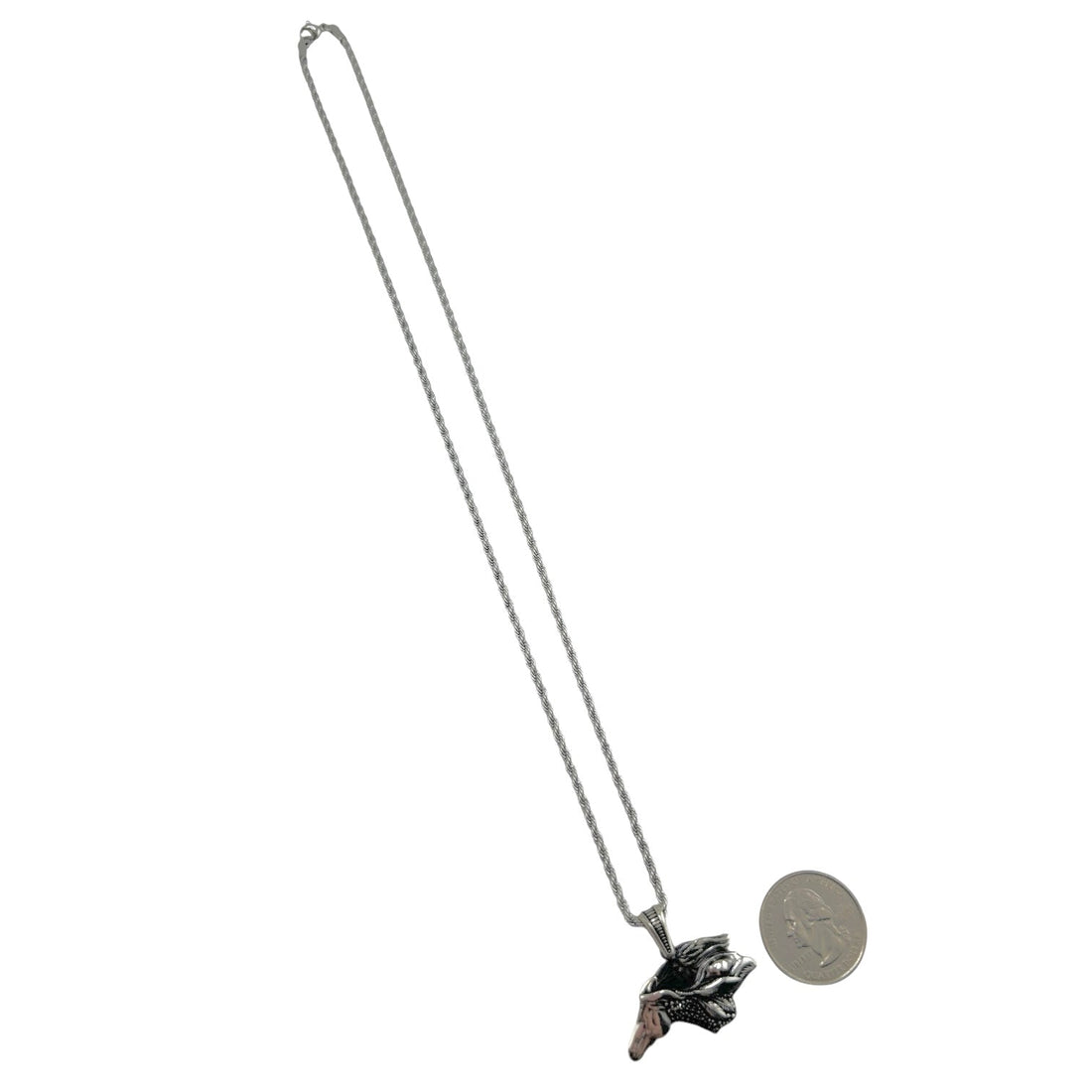 Sterling Silver CZ Horse Mens Pendant