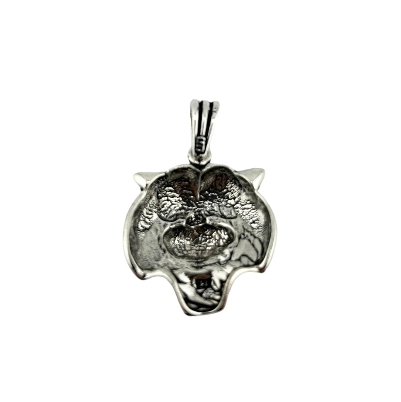 Sterling Silver Tiger Mens Pendant