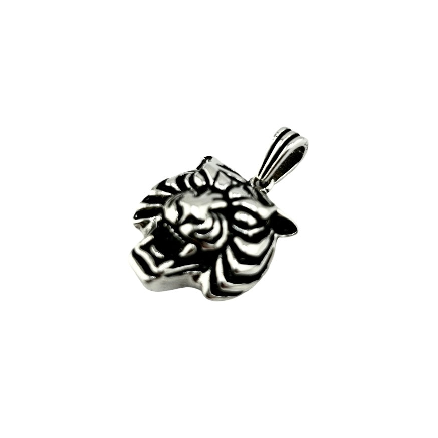 Sterling Silver Tiger Mens Pendant