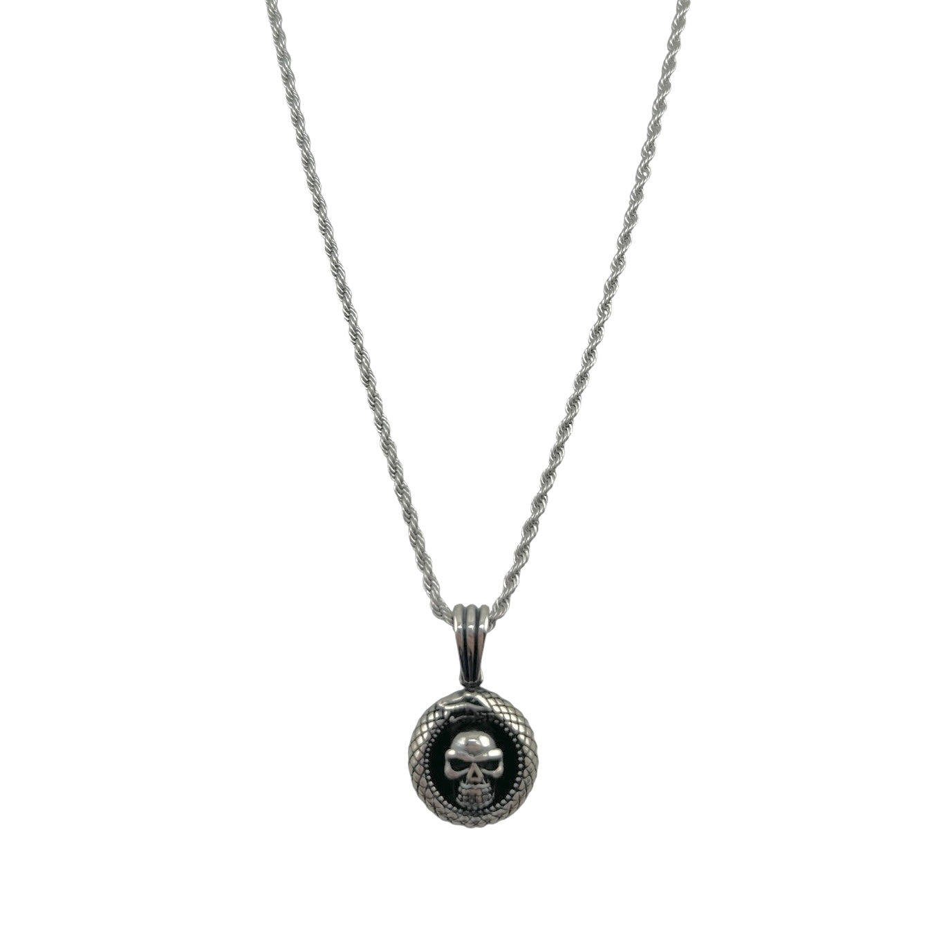 Sterling Silver Skull Mens Pendant
