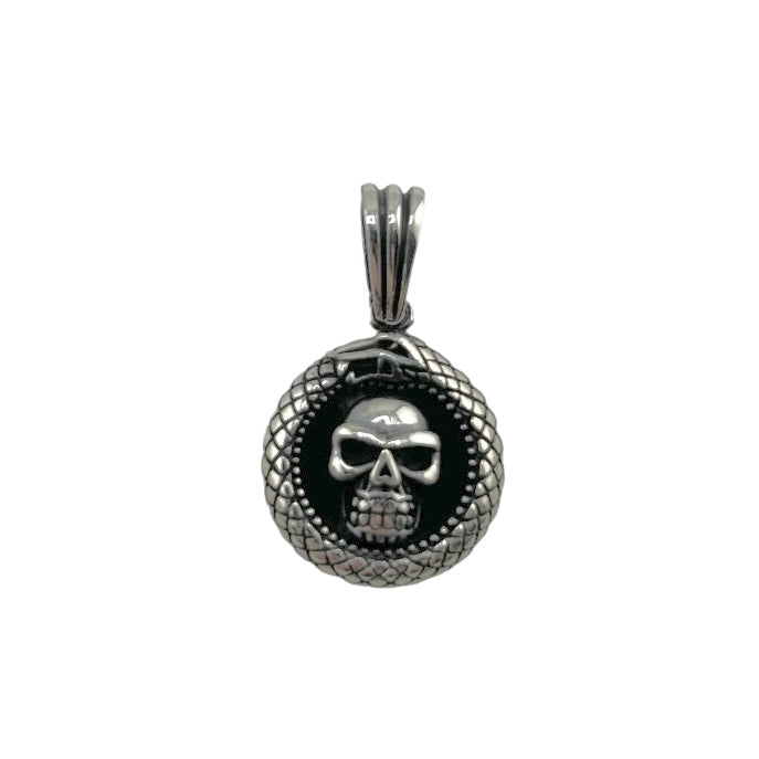 Sterling Silver Skull Mens Pendant