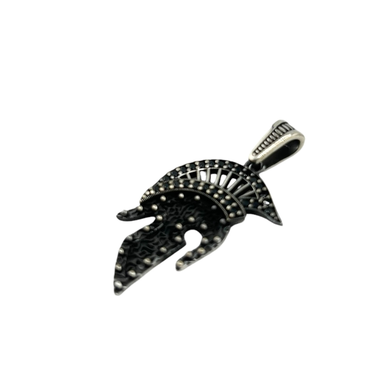 Sterling Silver CZ Chief Mens Pendant