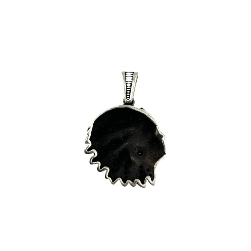 Sterling Silver CZ Chief Mens Pendant