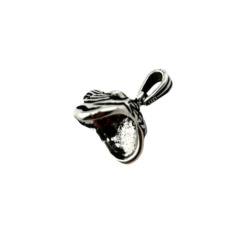 Sterling Silver Tiger Mens Pendant