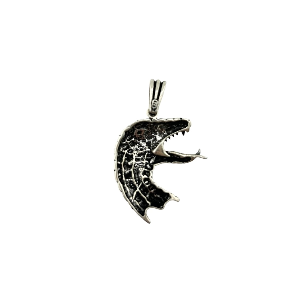 Sterling Silver Dragon Mens Pendant