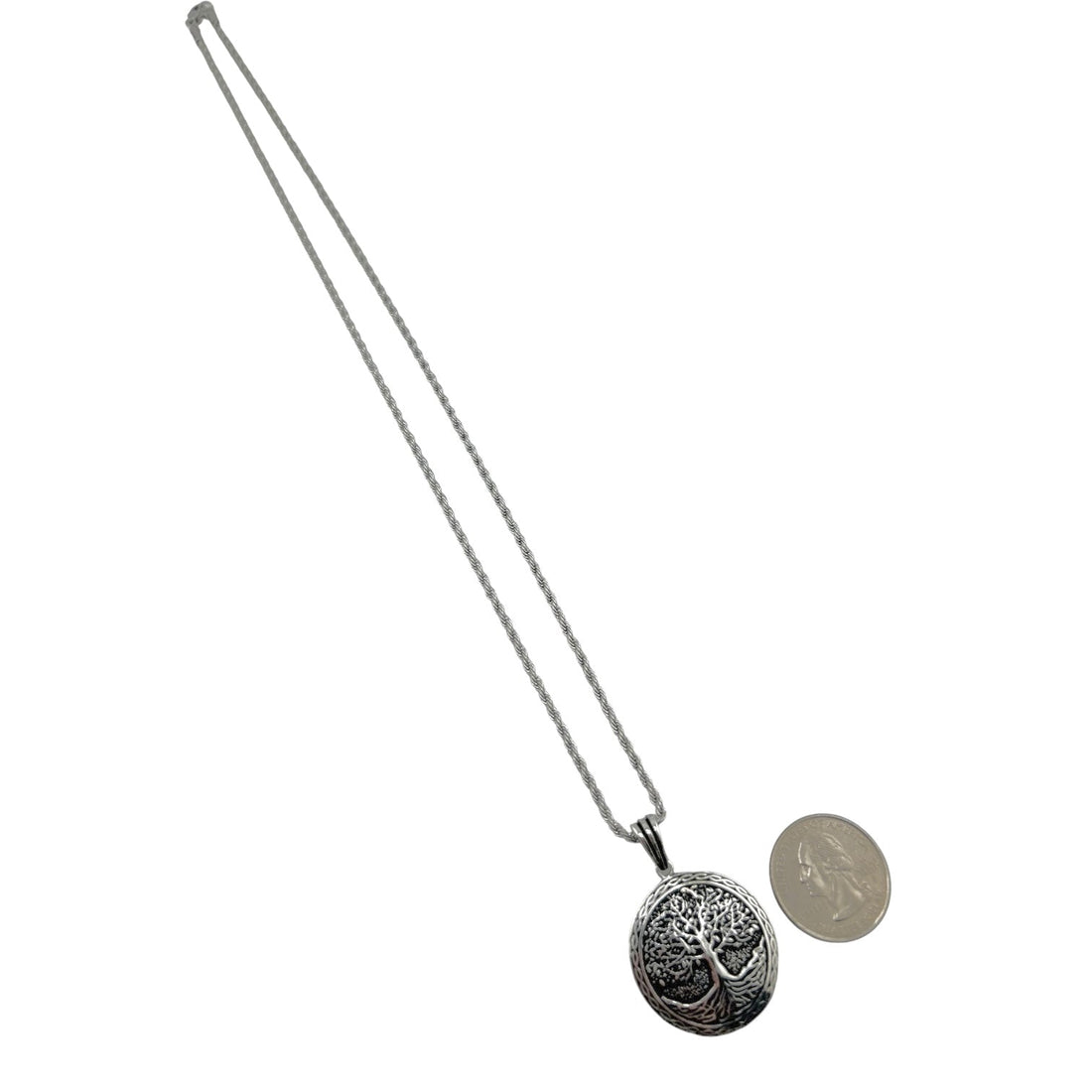 Sterling Silver Tree of Life Mens Pendant