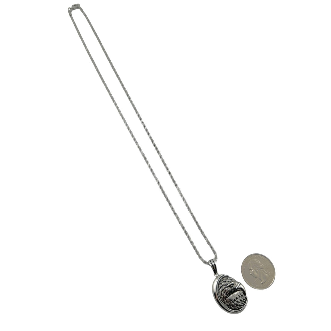 Sterling Silver Eagle Mens Pendant