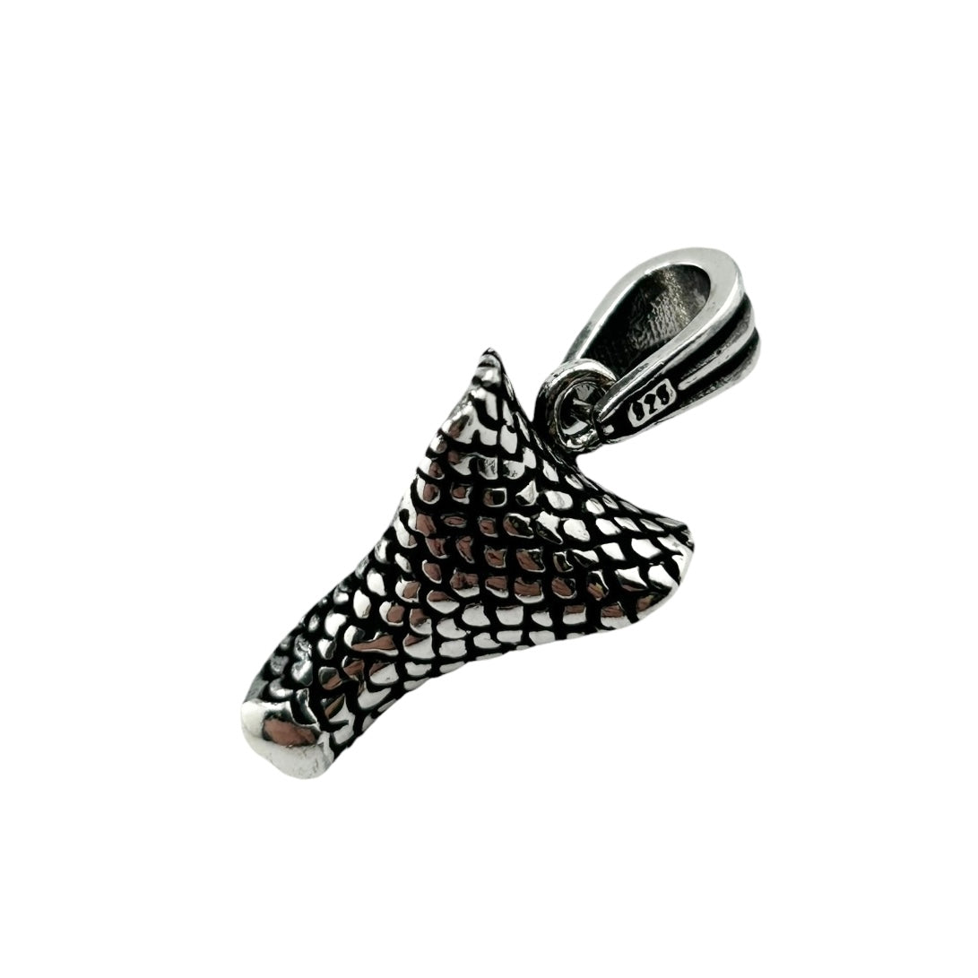 Sterling Silver Cobra Mens Pendant