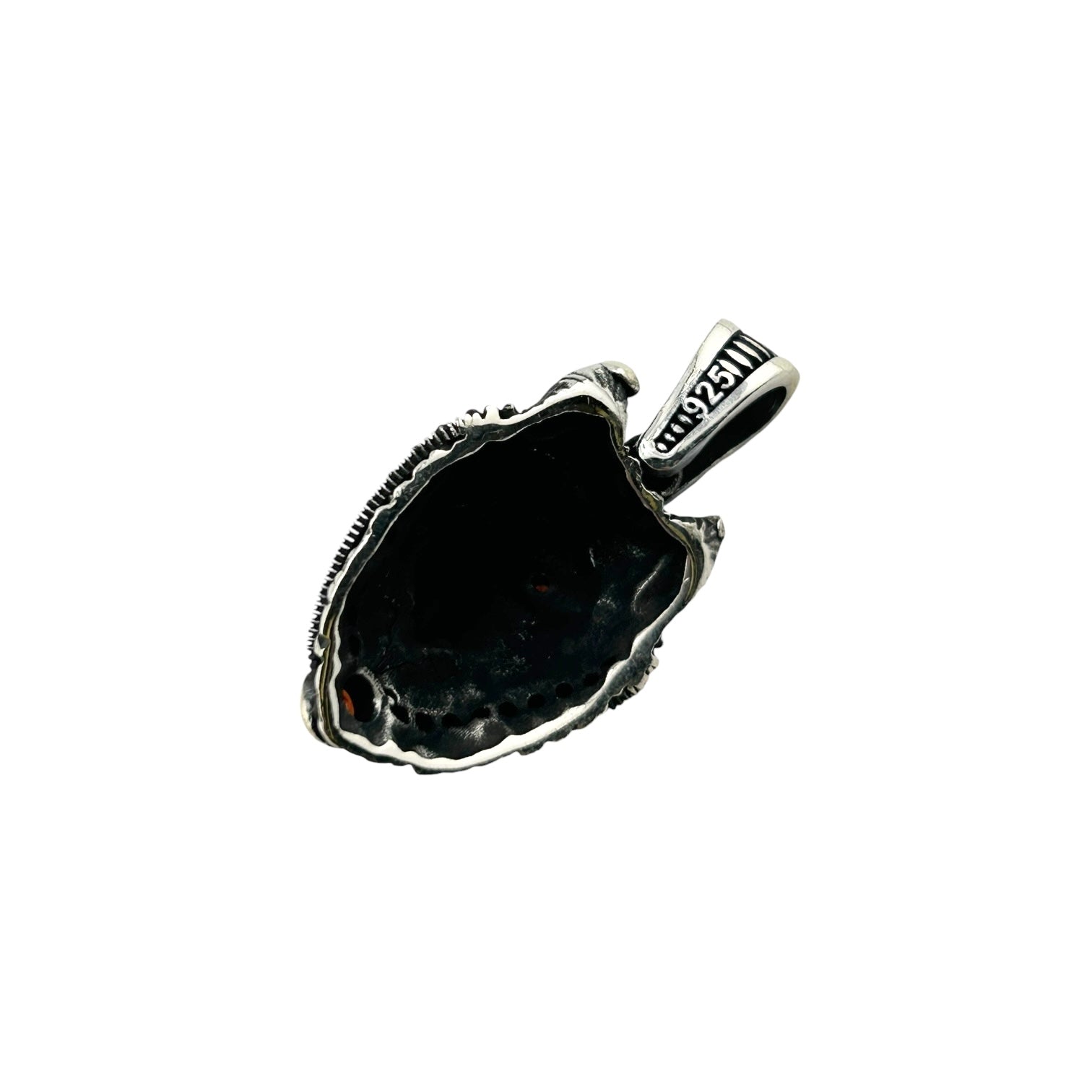 Sterling Silver Wolf Mens Pendant