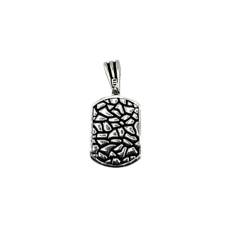 Sterling Silver Light Turquoise Mens Pendant