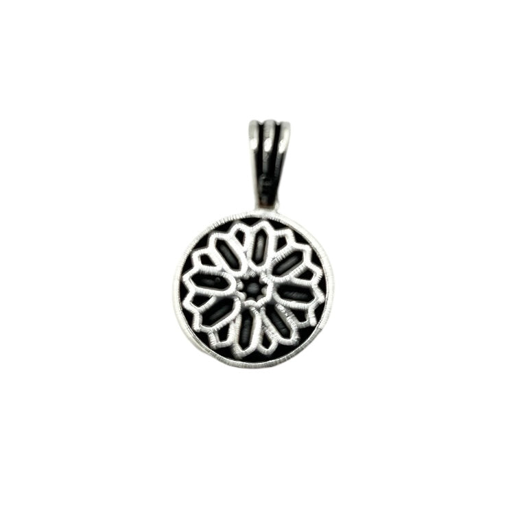 Sterling Silver Light Turquoise Mens Pendant