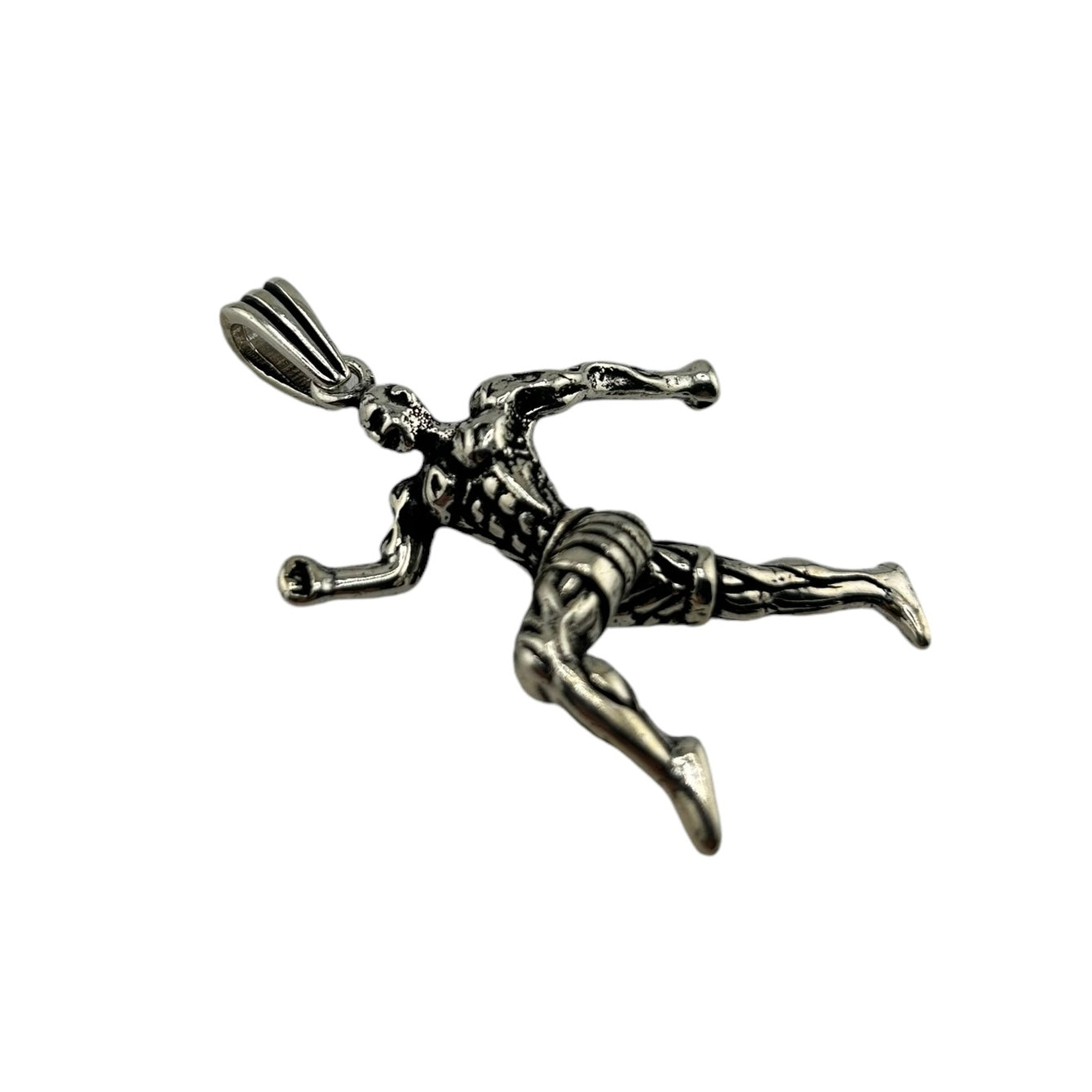 Sterling Silver Runner Mens Pendant
