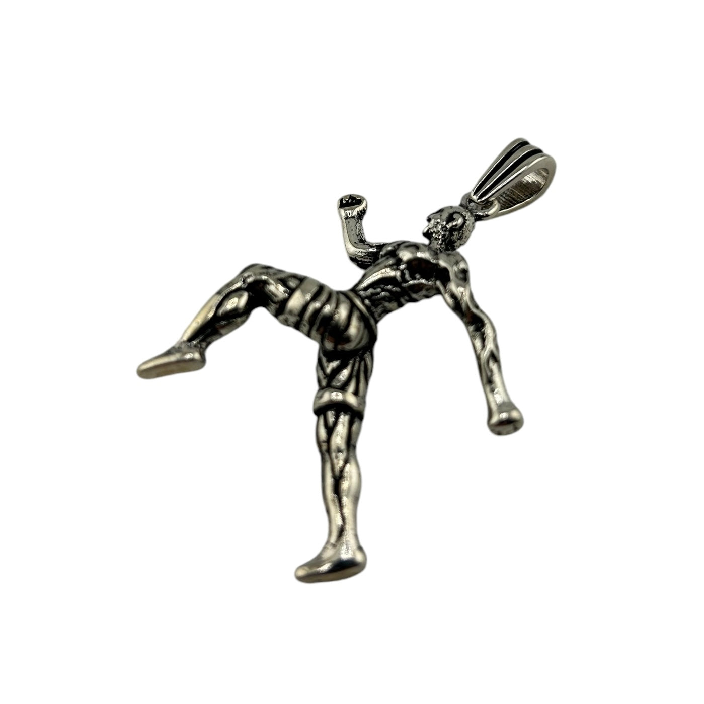 Sterling Silver Runner Mens Pendant