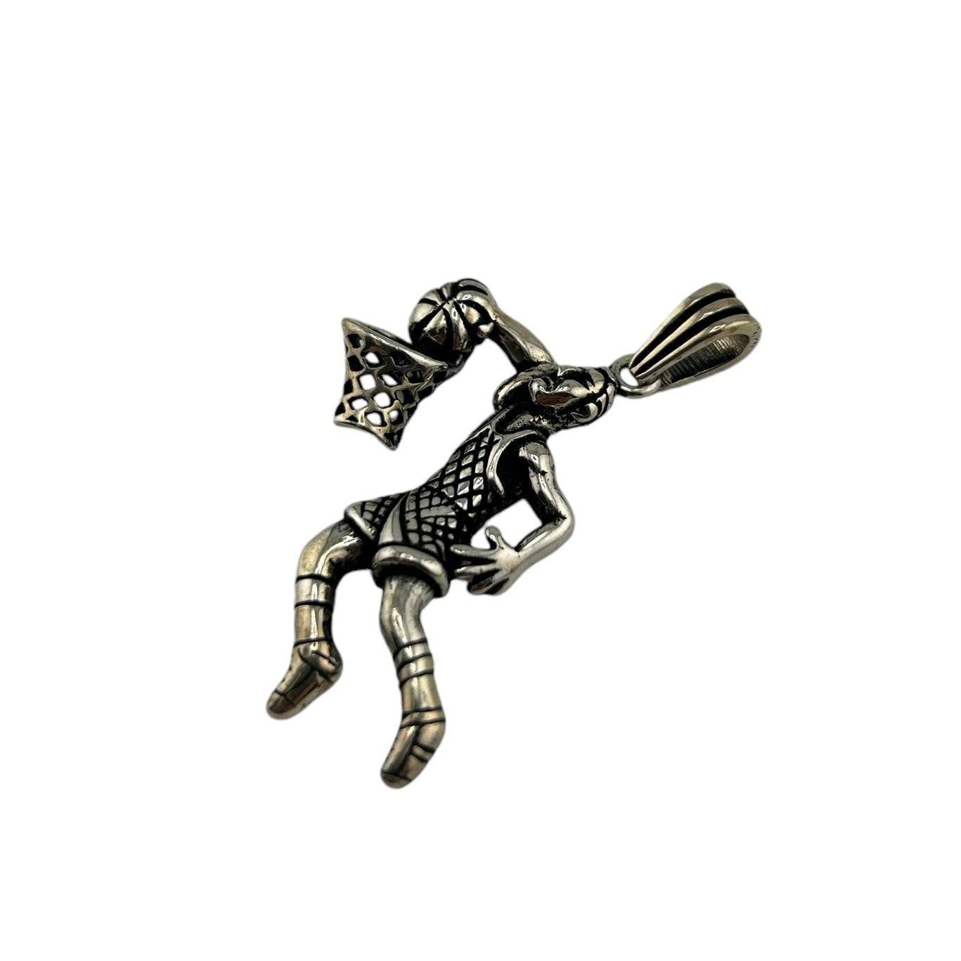 Sterling Silver Slam Dunk Mens Pendant