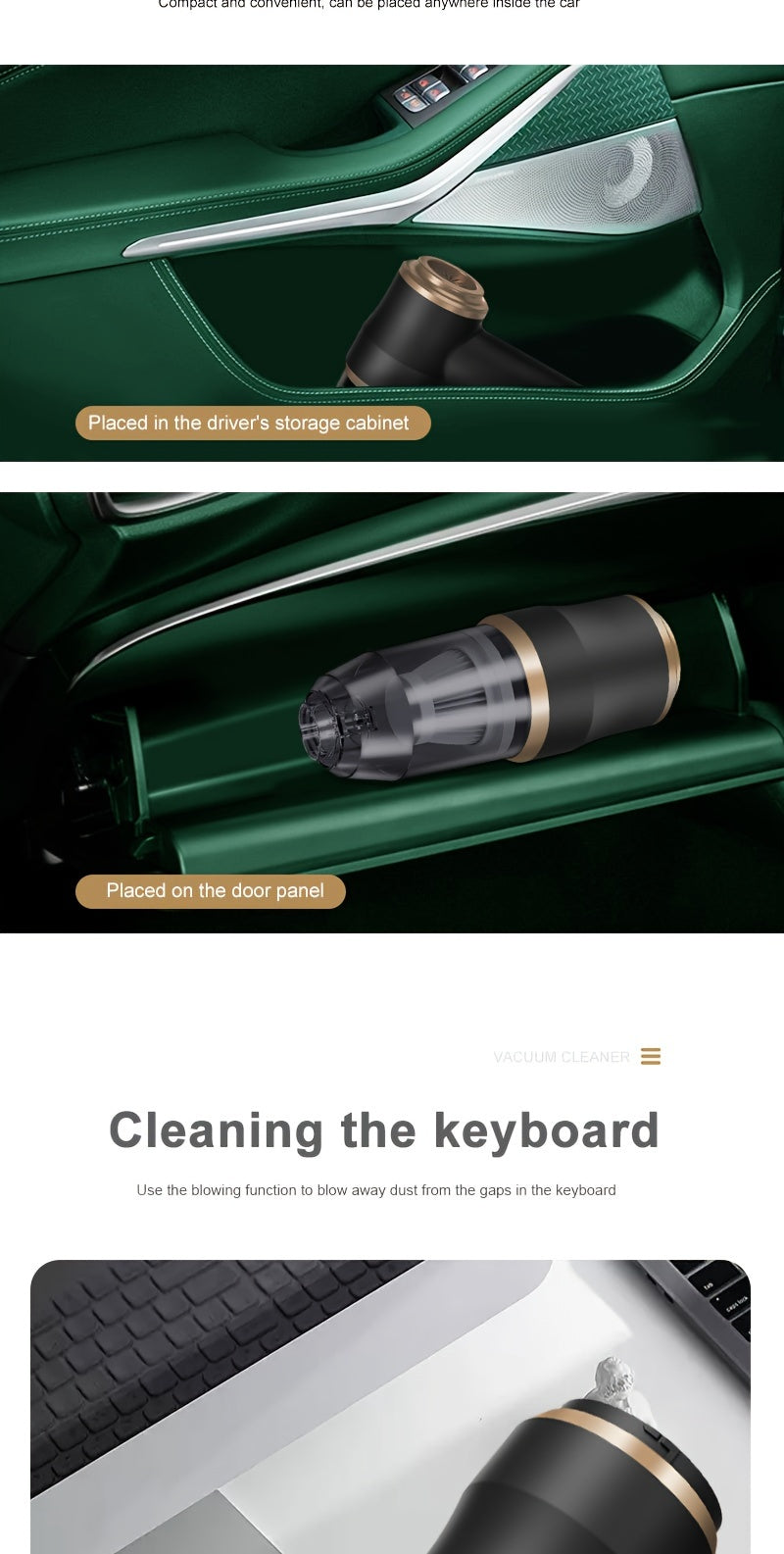 Handheld Wireless Portable Vacuum Cleaner