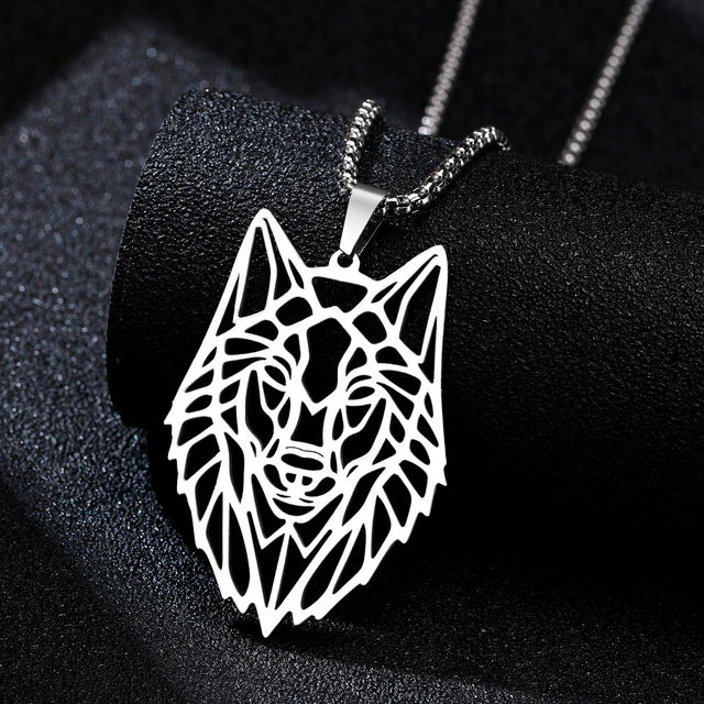 Stainless Steel Wolf Necklace