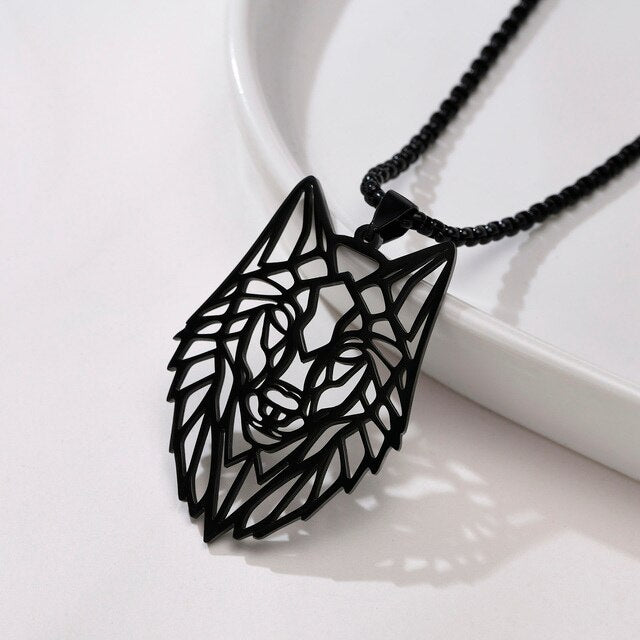 Stainless Steel Wolf Necklace