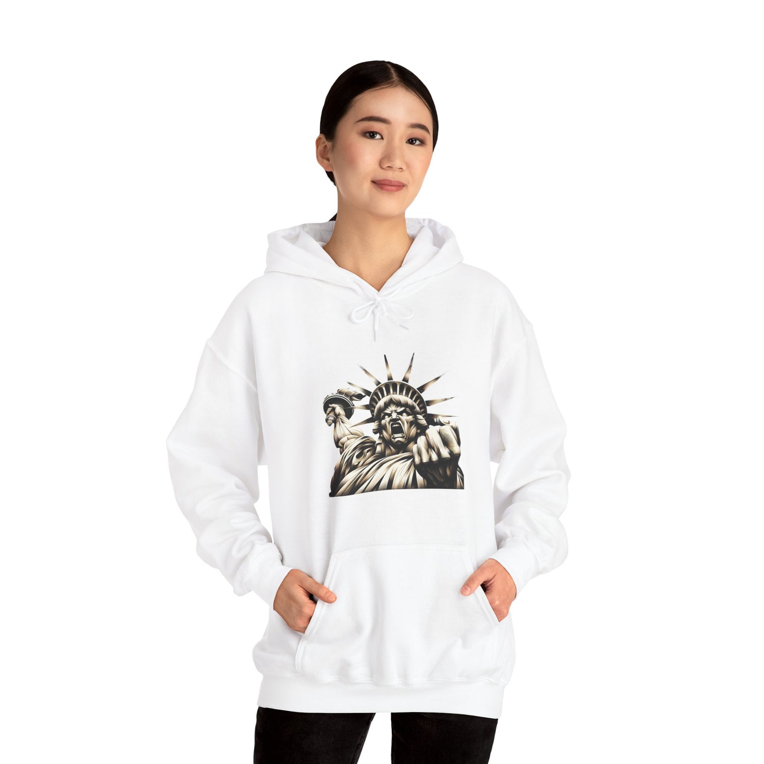 Angry Liberty Unisex Heavy Blend Hoodie