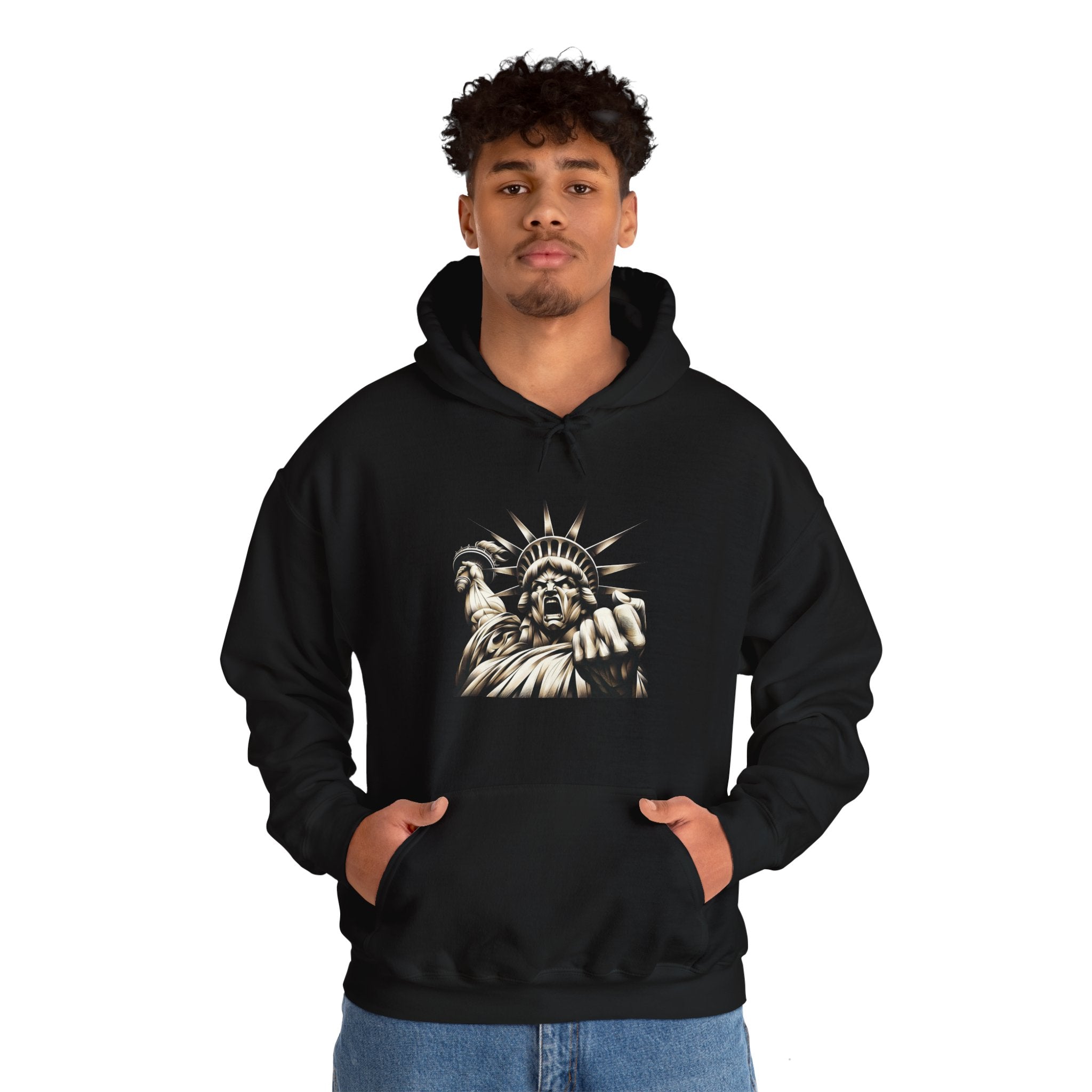 Angry Liberty Unisex Heavy Blend Hoodie