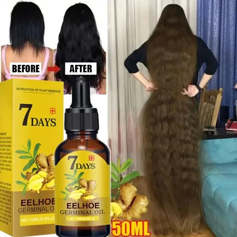 Ginger Growth Hair Treatment Anti Hair Loss Men Women Scalp Treatment Serum