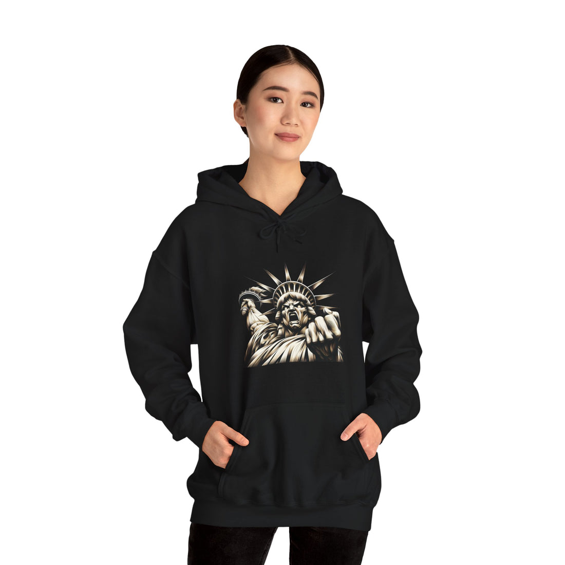 Angry Liberty Unisex Heavy Blend Hoodie
