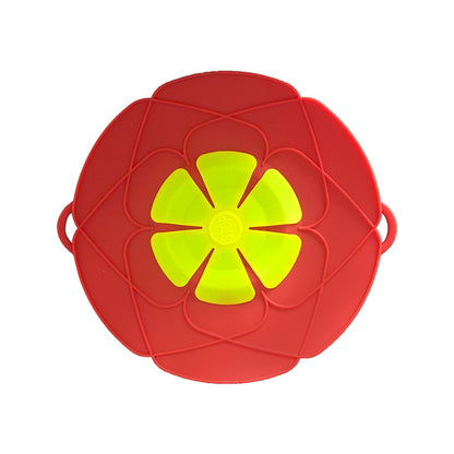 Silicone spill proof lid for household