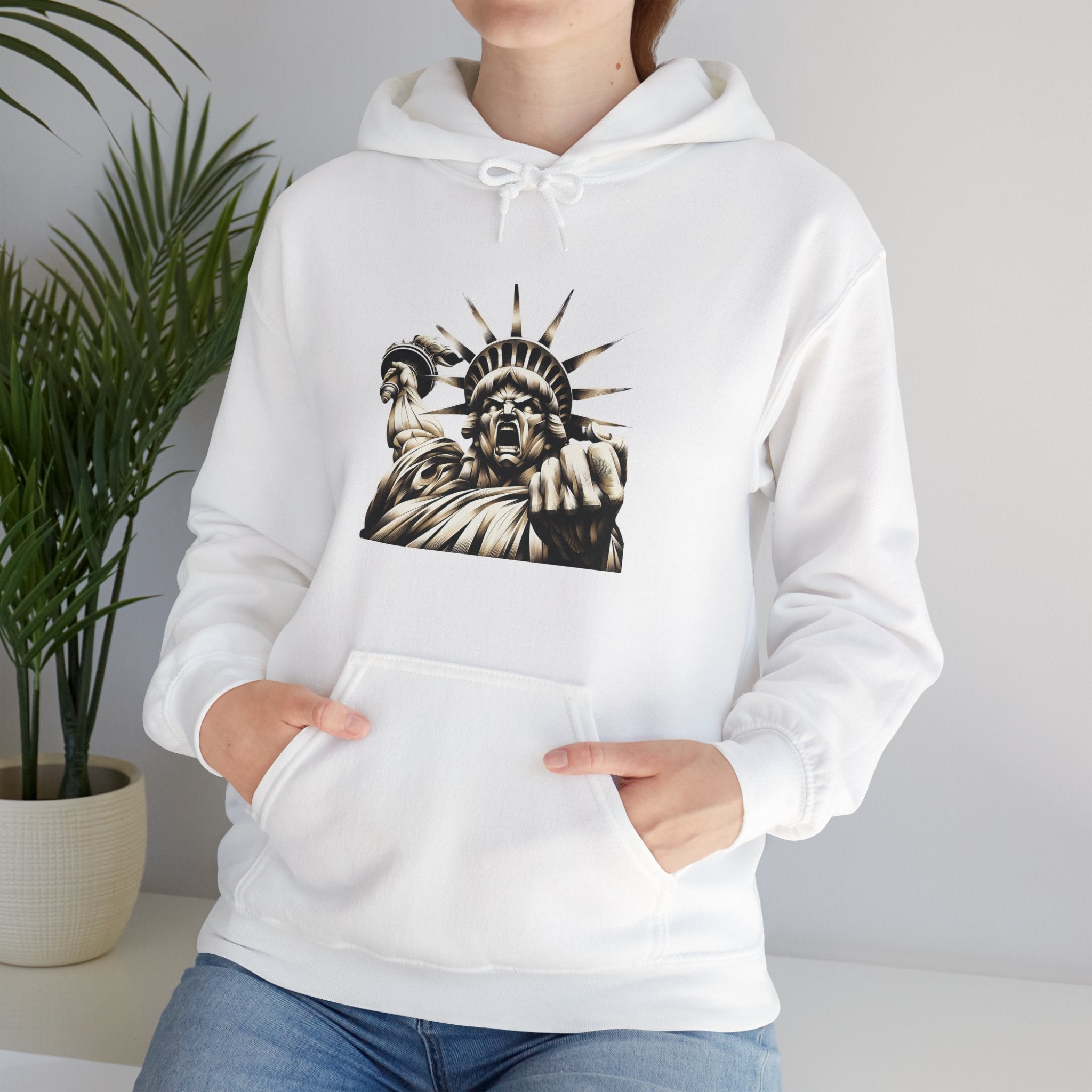 Angry Liberty Unisex Heavy Blend Hoodie