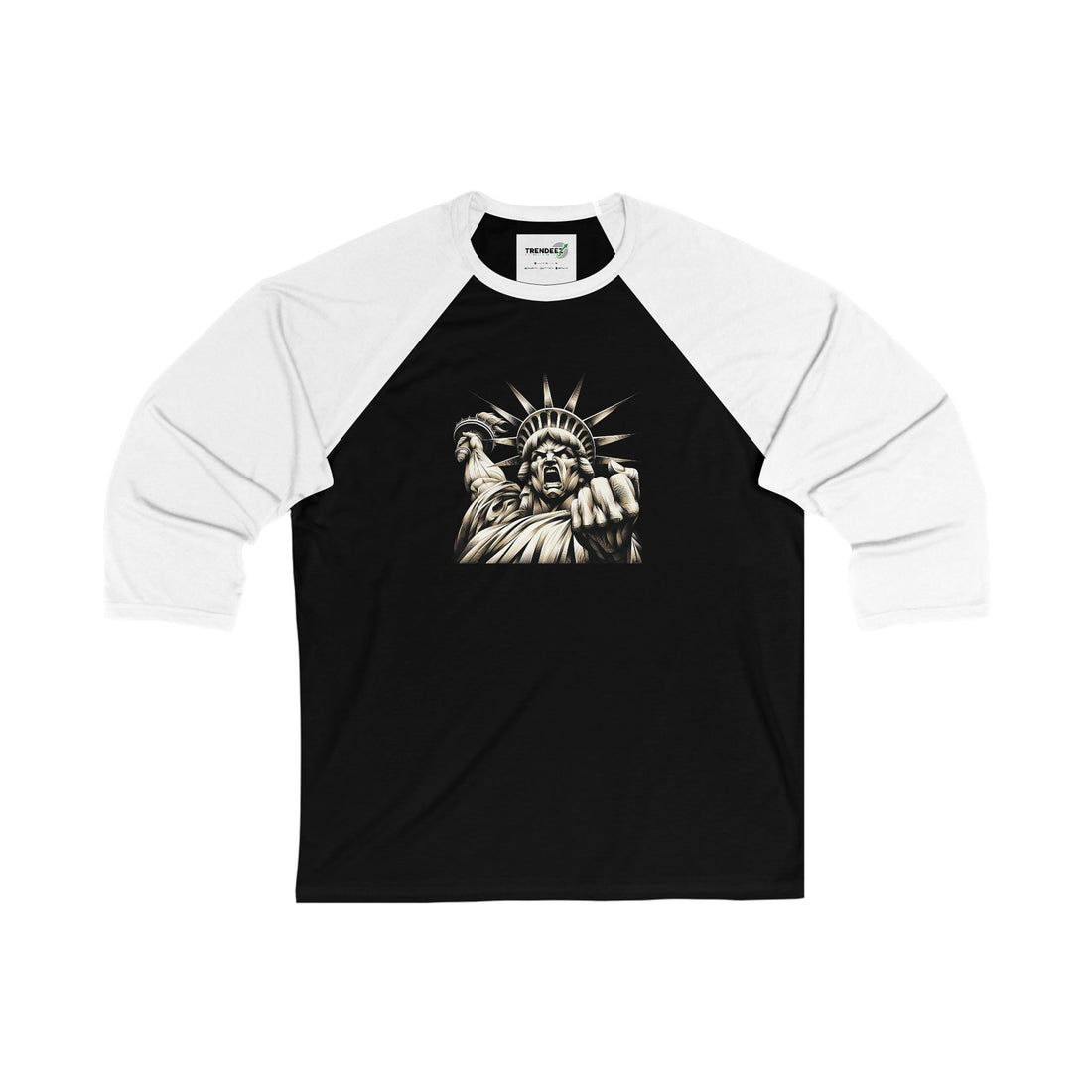 Angry Liberty Baseball Tee