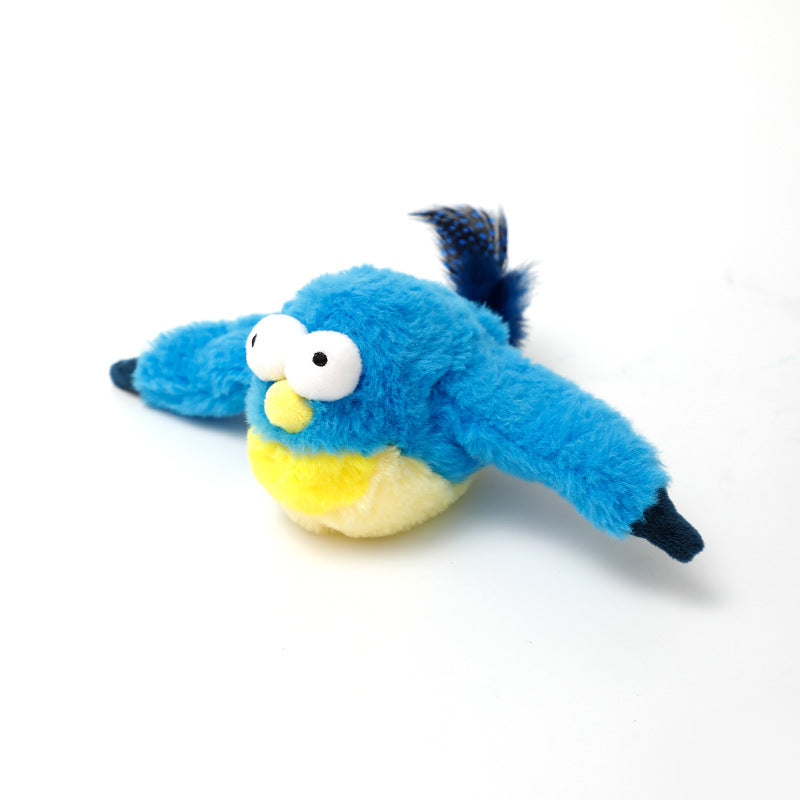 Rechargeable Chirping Flapping Bird (Non-Flying) Interactive Cat Toy