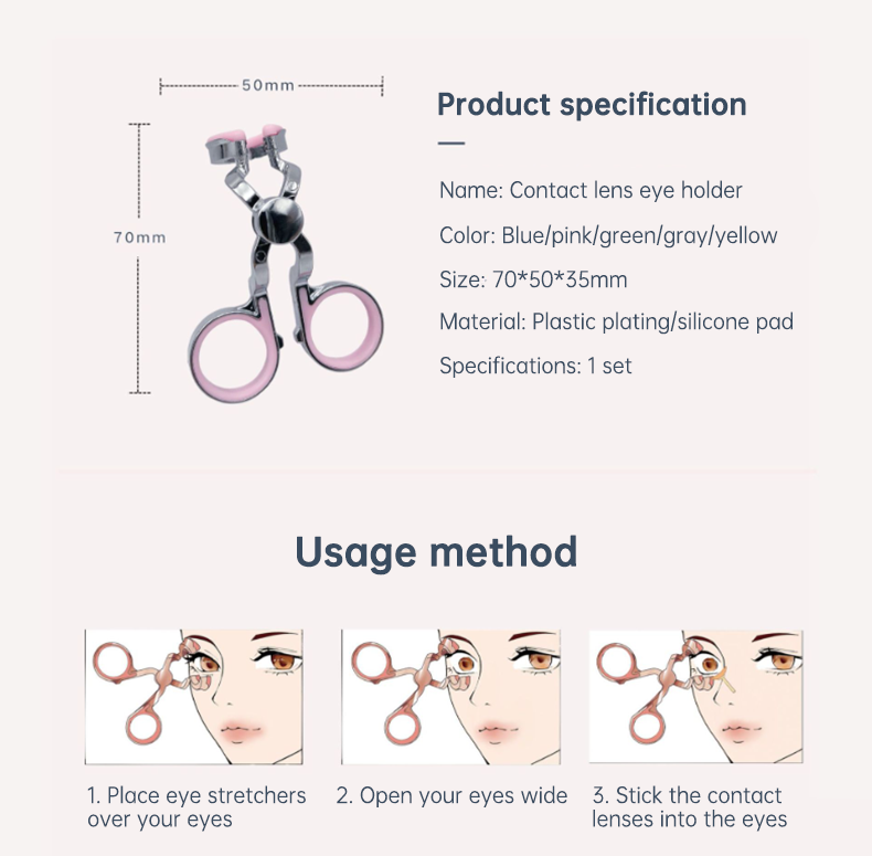 Eye Care Contact Lenses Inserter Remover
