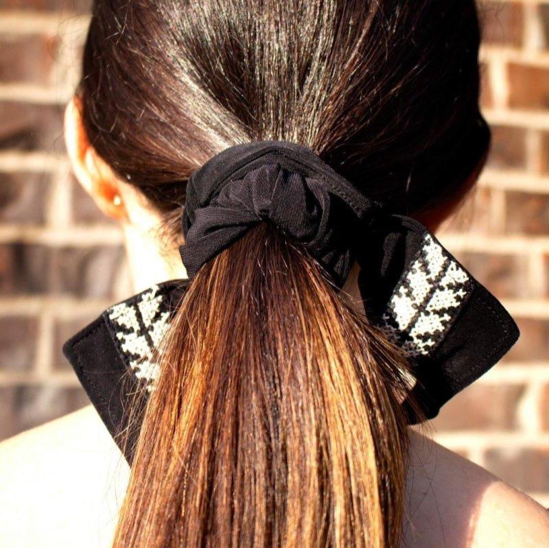 Hand-Made Embroidery Tatreez Tribal Scrunchie