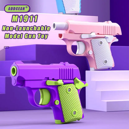 3D Printed Small Pistol Toys Gravity Pistol Fidget Toys