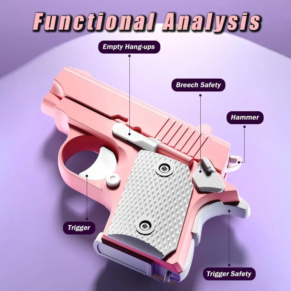 3D Printed Small Pistol Toys Gravity Pistol Fidget Toys