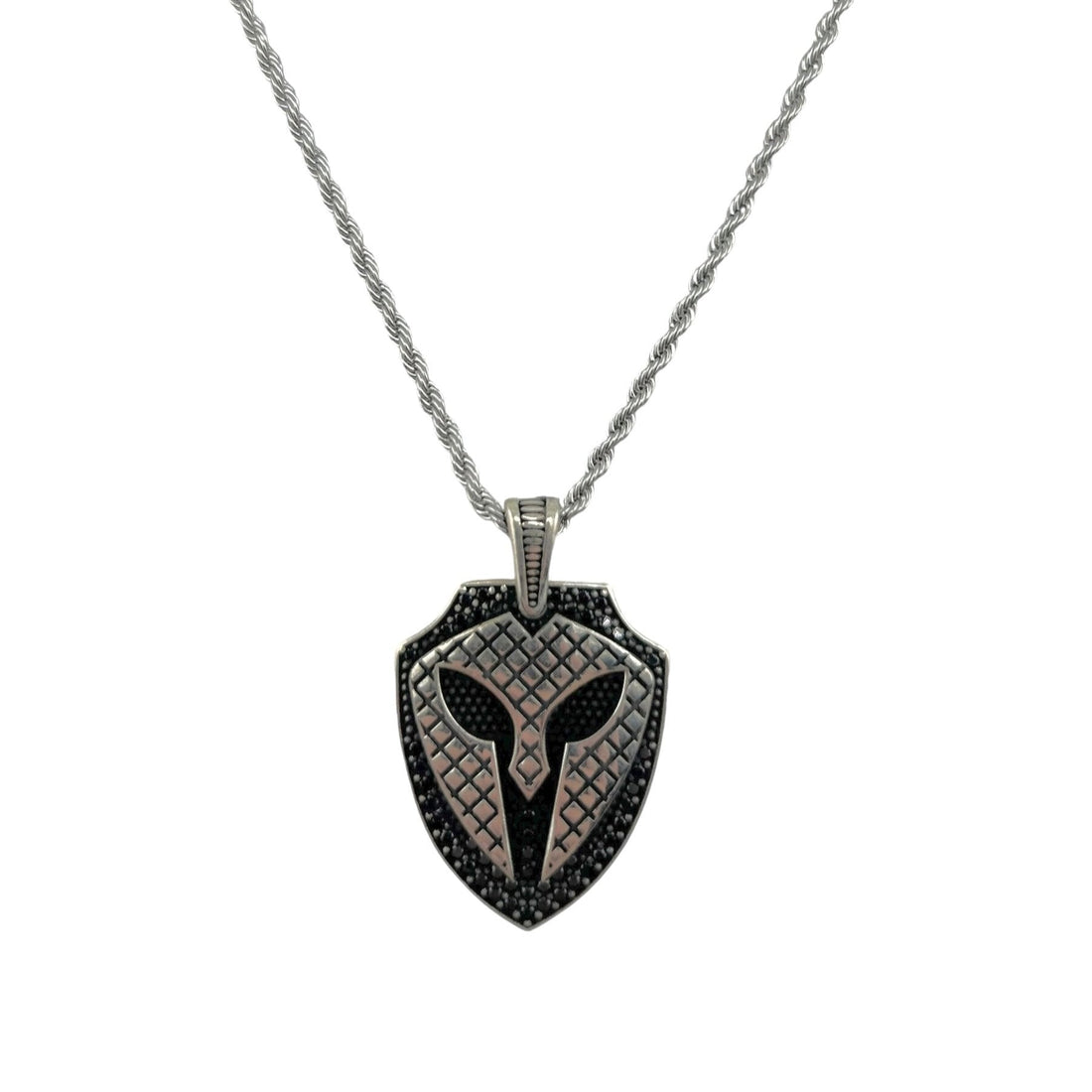 Sterling Silver Warrior Mens Pendant