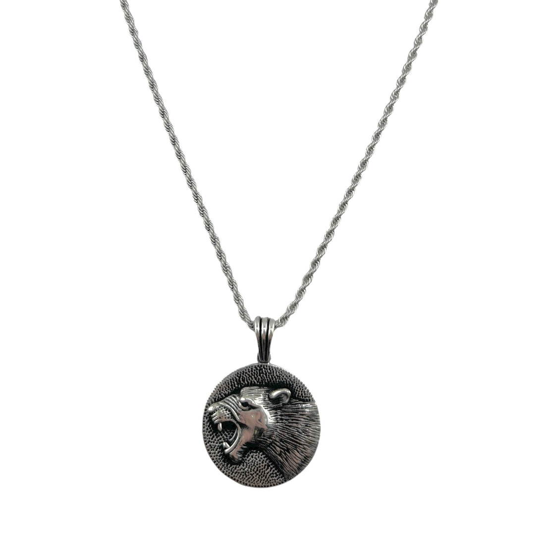 Sterling Silver Bobcat Mens Pendant