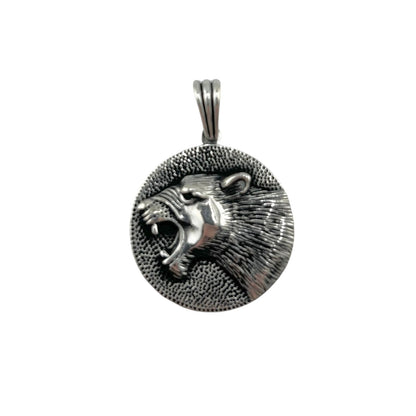 Sterling Silver Bobcat Mens Pendant