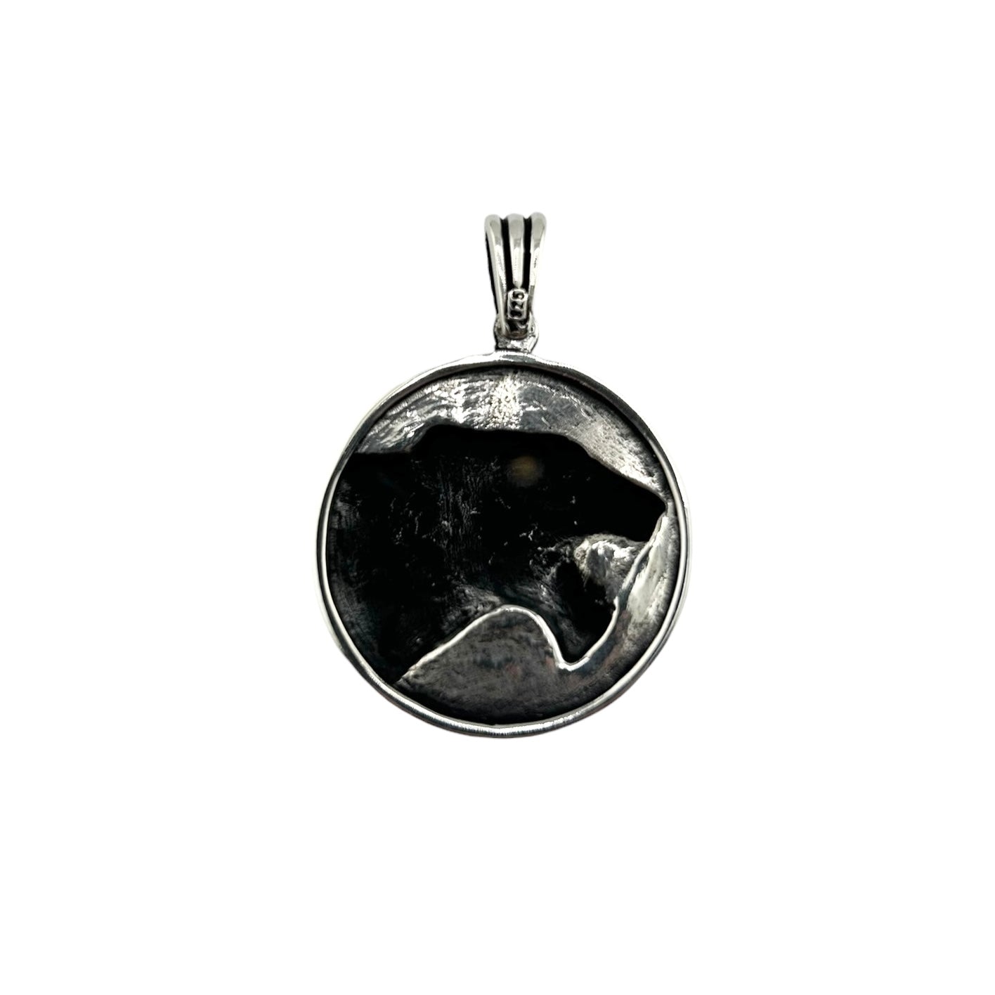 Sterling Silver Bobcat Mens Pendant