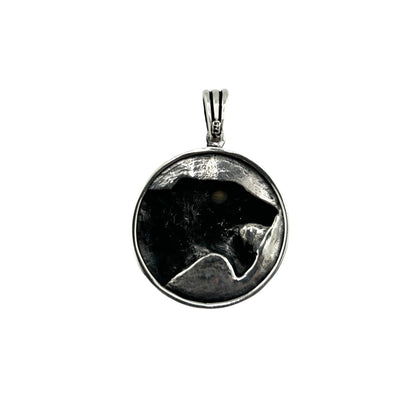 Sterling Silver Bobcat Mens Pendant