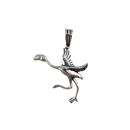 Sterling Silver Flamingo Mens Pendant