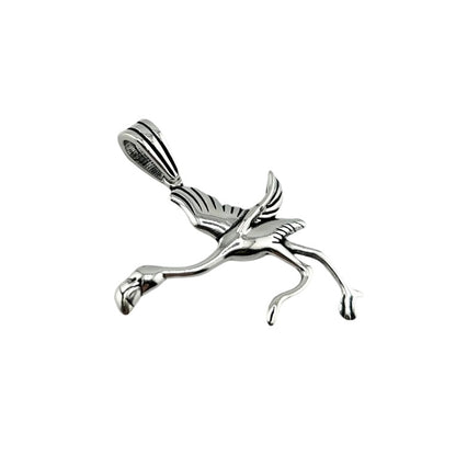 Sterling Silver Flamingo Mens Pendant