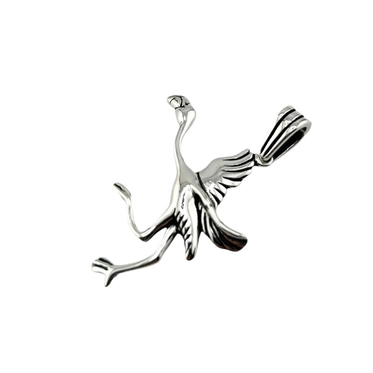 Sterling Silver Flamingo Mens Pendant